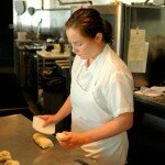 Jill with bread dough